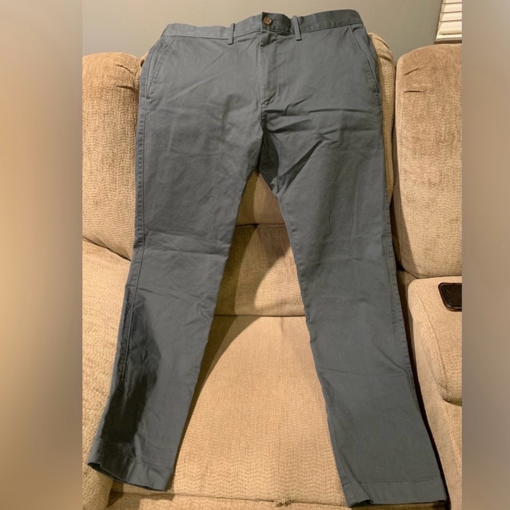 J Crew Mens Flex Fit Slim Pants, Gray, 36x32, NWT